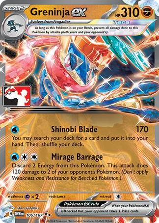 0106 Greninja ex Double Rare Prize Pack Series Cards