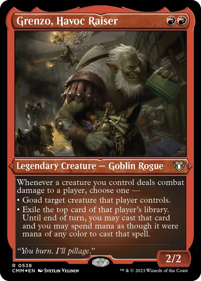 0538 Grenzo, Havoc Raiser (Foil Etched) R Commander Masters