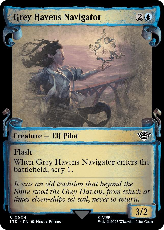 0504 Grey Havens Navigator (Showcase Scrolls) C Universes Beyond: The Lord of the Rings: Tales of Middle-earth
