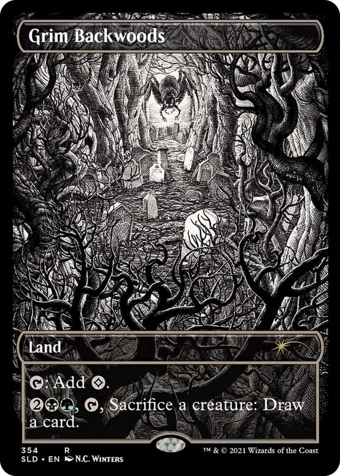 Grim Backwoods #354 R - Secret Lair Drop Series Pokemon card