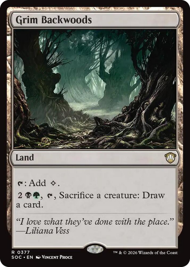 0377 Grim Backwoods R Commander: Secrets of Strixhaven