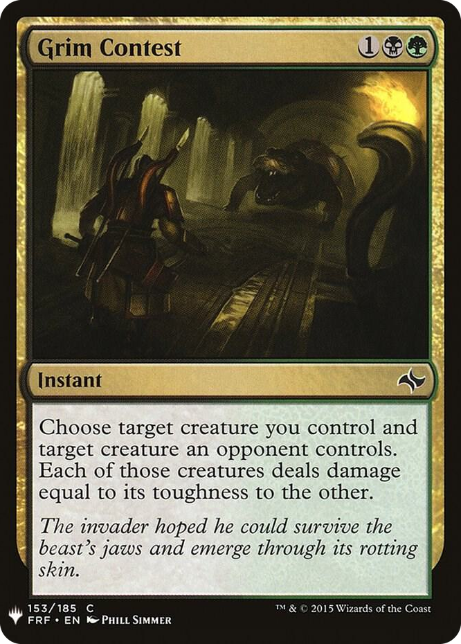 Grim Contest #153 C - The List Reprints Pokemon card