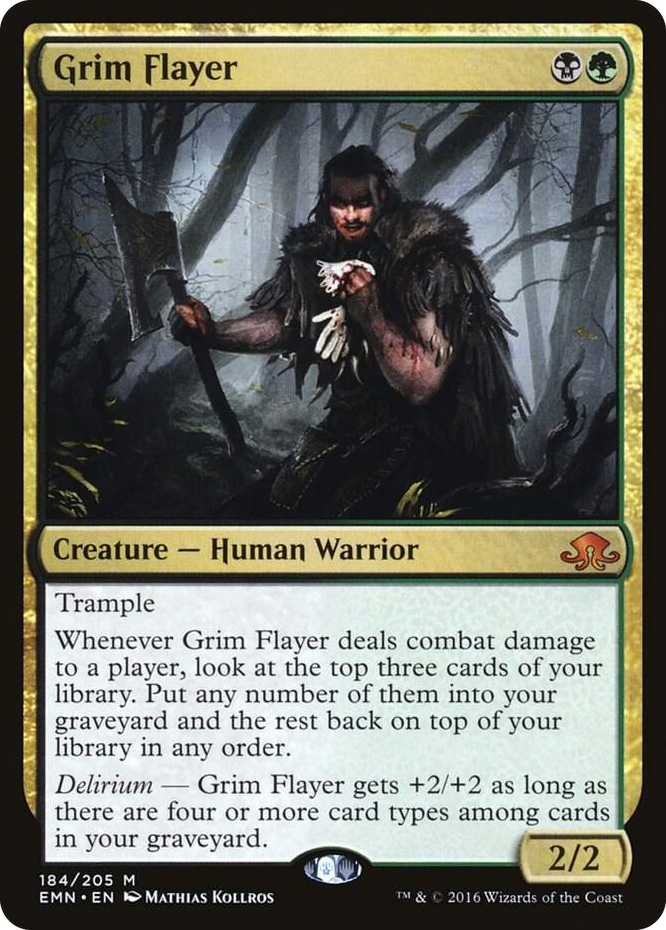 Grim Flayer #184 M - Eldritch Moon Pokemon card