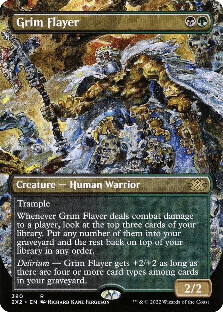 0380 Grim Flayer (Borderless) R Double Masters 2022