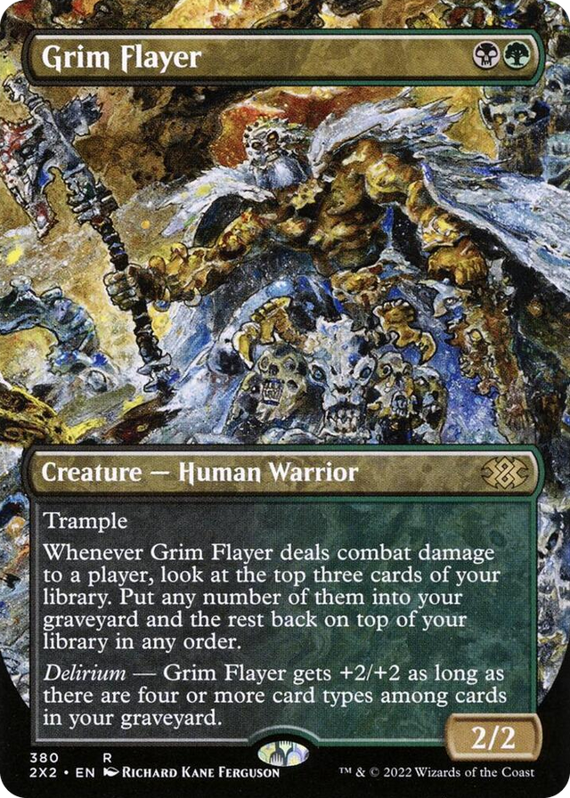 0380 Grim Flayer (Borderless) R Double Masters 2022
