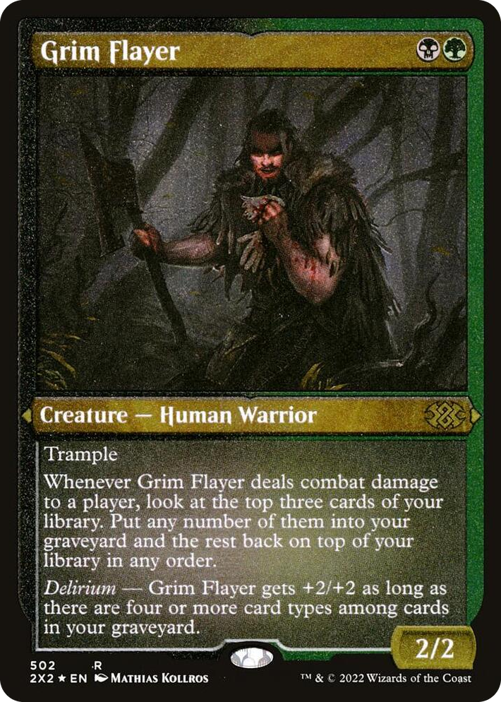 0502 Grim Flayer (Foil Etched) R Double Masters 2022