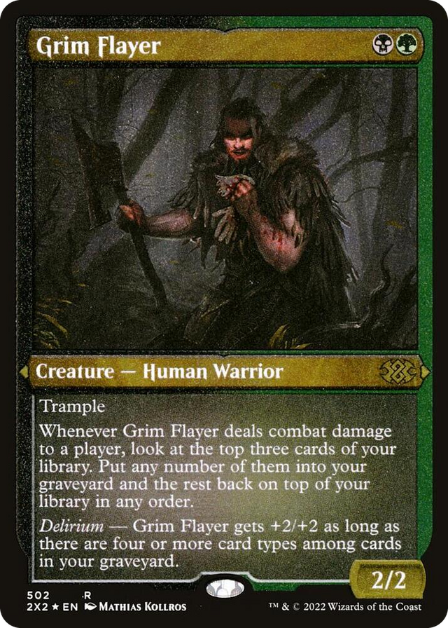 0502 Grim Flayer (Foil Etched) R Double Masters 2022