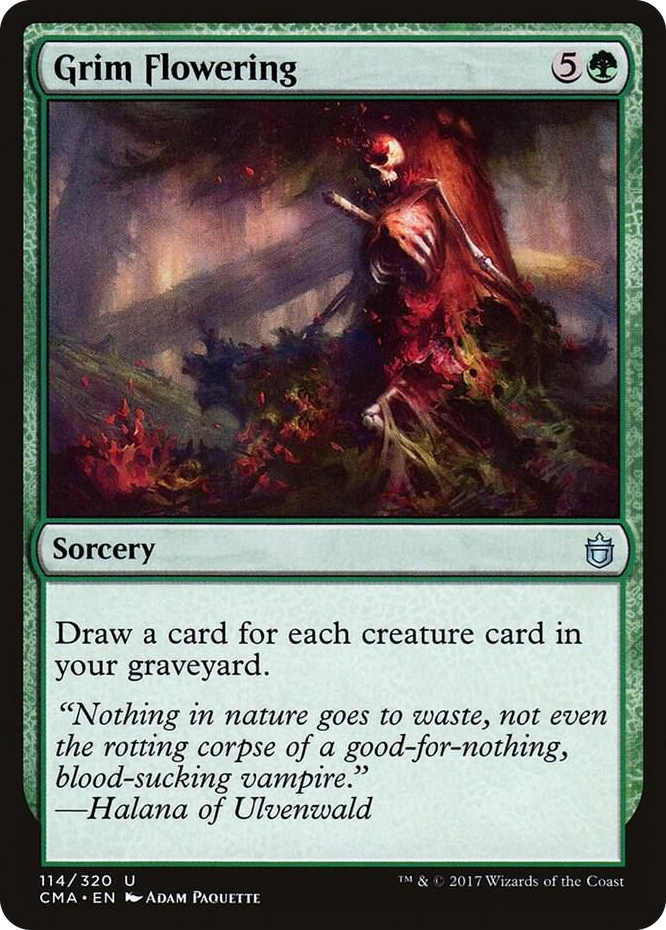 Grim Flowering #114 U - Commander Anthology Pokemon card