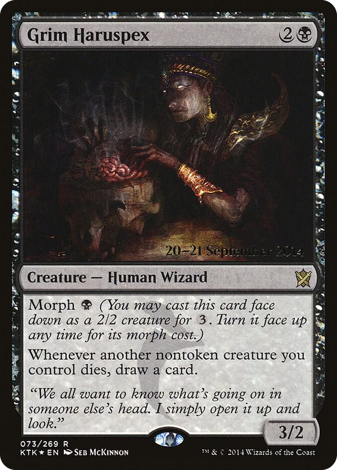 Grim Haruspex #73 R - Prerelease Cards Pokemon card