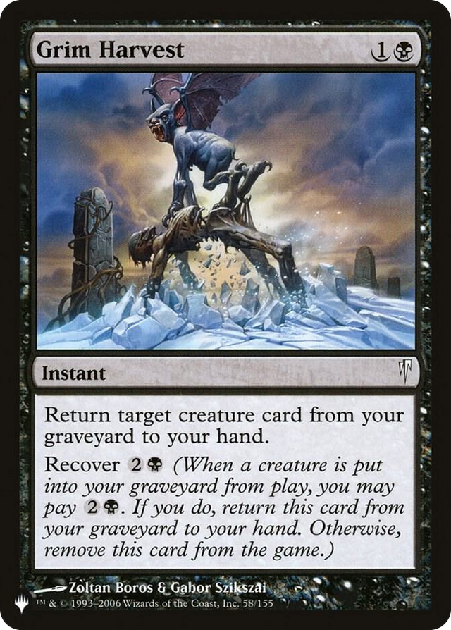 0058 Grim Harvest C The List Reprints