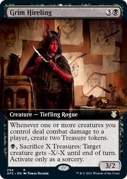 0294 Grim Hireling (Extended Art) R Commander: Adventures in the Forgotten Realms