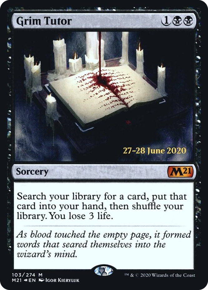 Grim Tutor #103 M - Prerelease Cards Pokemon card