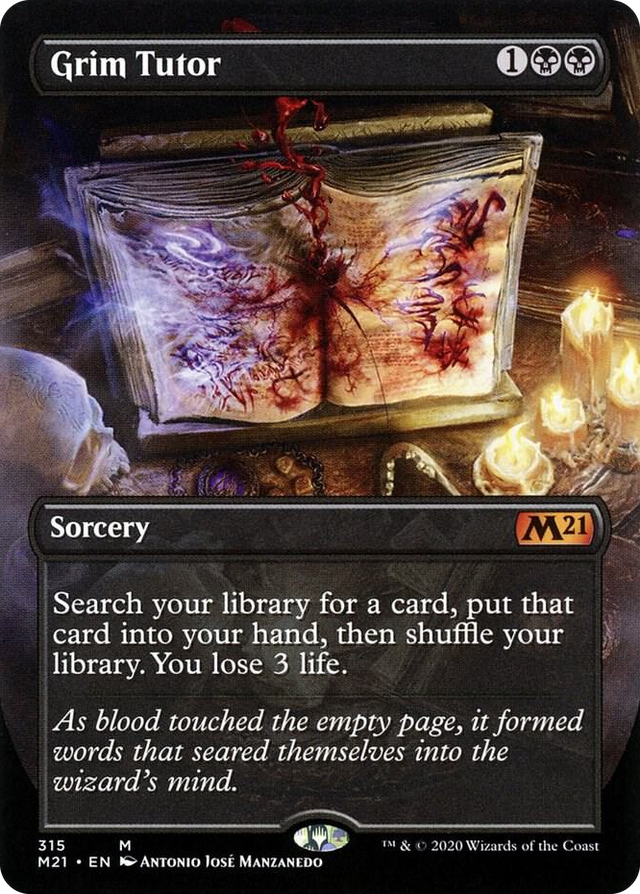 0315 Grim Tutor (Alternate Art) M Core Set 2021