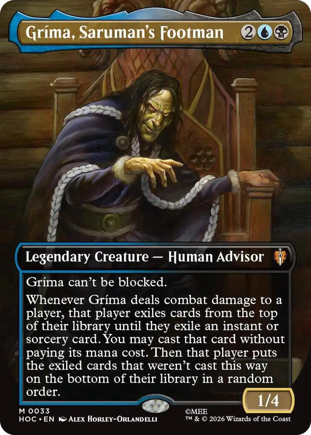 0033 Grima, Saruman's Footman (Borderless) M The Hobbit: Eternal-Legal