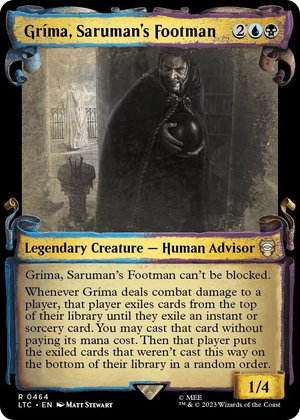 0464 Grima, Saruman's Footman (Showcase Scrolls) R Commander: The Lord of the Rings: Tales of Middle-earth