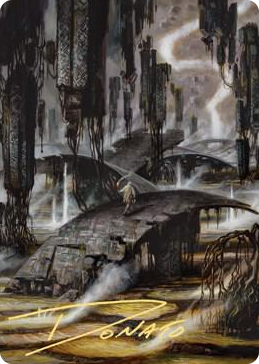 0024 Grimclimb Pathway Art Card (Gold-Stamped Signature) S Art Series: Zendikar Rising