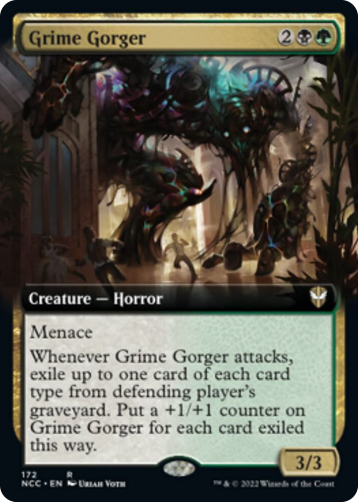 0172 Grime Gorger (Extended Art) R Commander: Streets of New Capenna