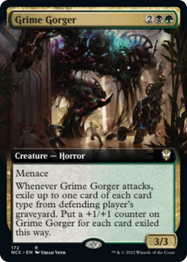 0172 Grime Gorger (Extended Art) R Commander: Streets of New Capenna