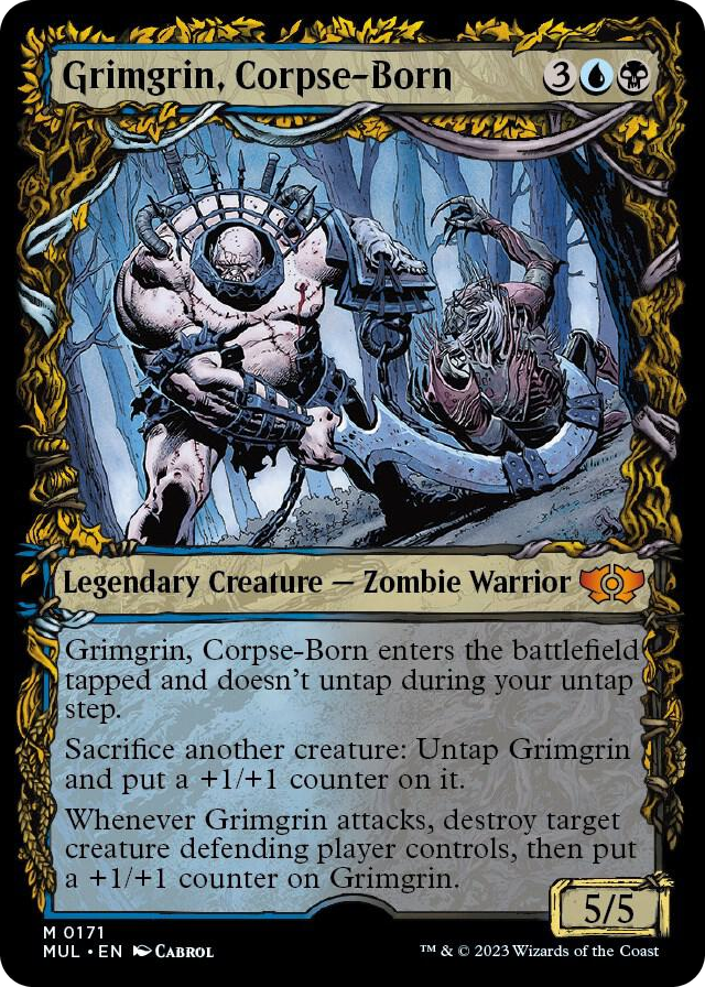 Grimgrin, Corpse-Born (Halo Foil) #171 M - March of the Machine: Multiverse Legends Pokemon card