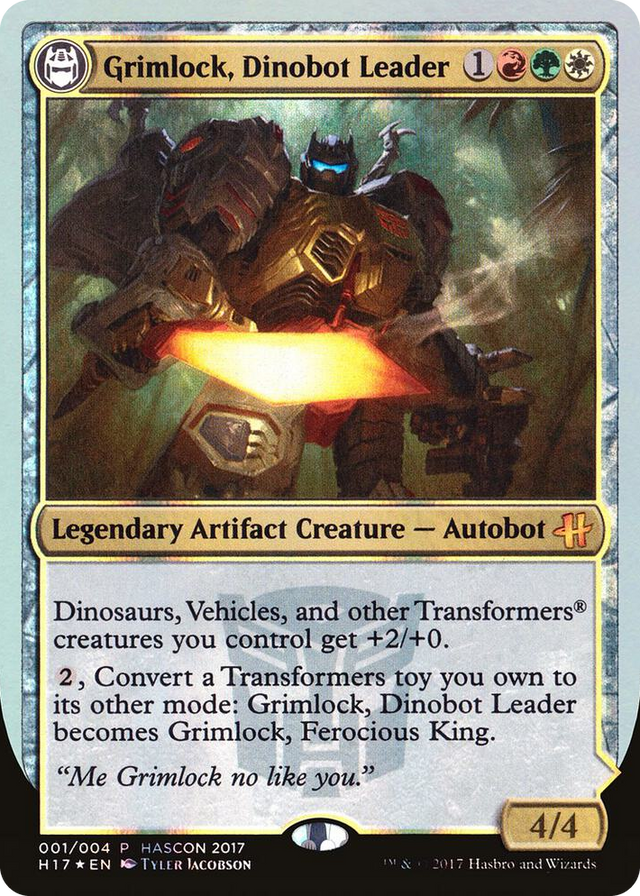 0001 Grimlock, Dinobot Leader // Grimlock, Ferocious King P Media Promos
