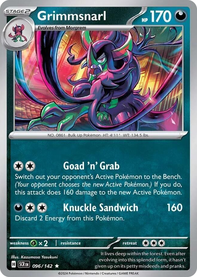 0096 Grimmsnarl - 096/142 (Non-Holo) Rare Deck Exclusives