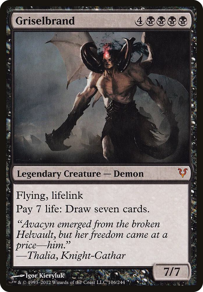 Griselbrand (Avacyn Restored) #106 P - Oversize Cards Pokemon card