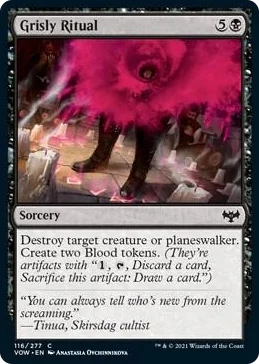 0116 Grisly Ritual C Innistrad: Crimson Vow