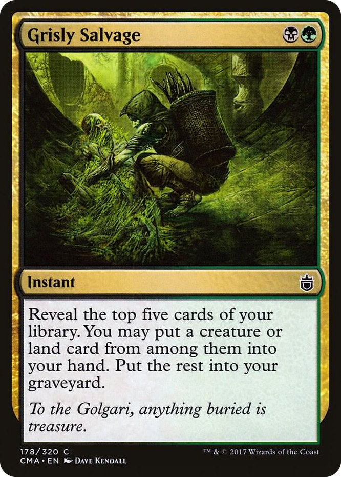 Grisly Salvage #178 C - Commander Anthology Pokemon card