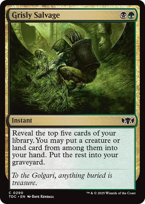 0290 Grisly Salvage C Commander: Tarkir: Dragonstorm