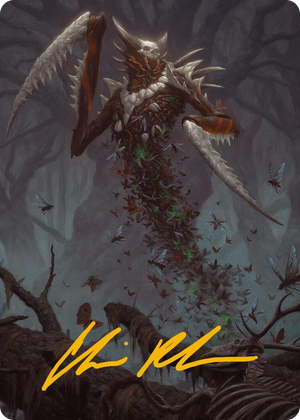 0018 Grist, the Plague Swarm Art Card (Gold-Stamped Signature) S Art Series: Modern Horizons 3
