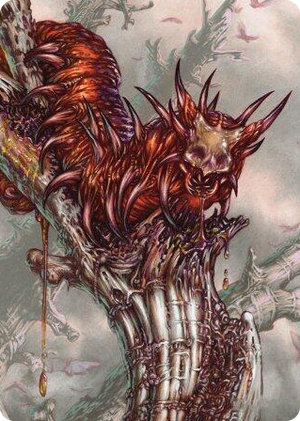 0053 Grist, Voracious Larva Art Card S Art Series: Modern Horizons 3