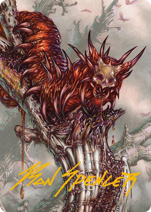 0053 Grist, Voracious Larva Art Card (Gold-Stamped Signature) S Art Series: Modern Horizons 3