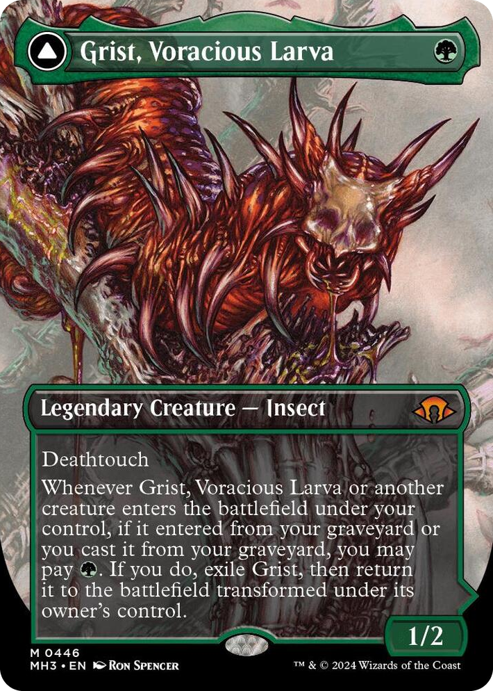 0446 Grist, Voracious Larva (Borderless) M Modern Horizons 3