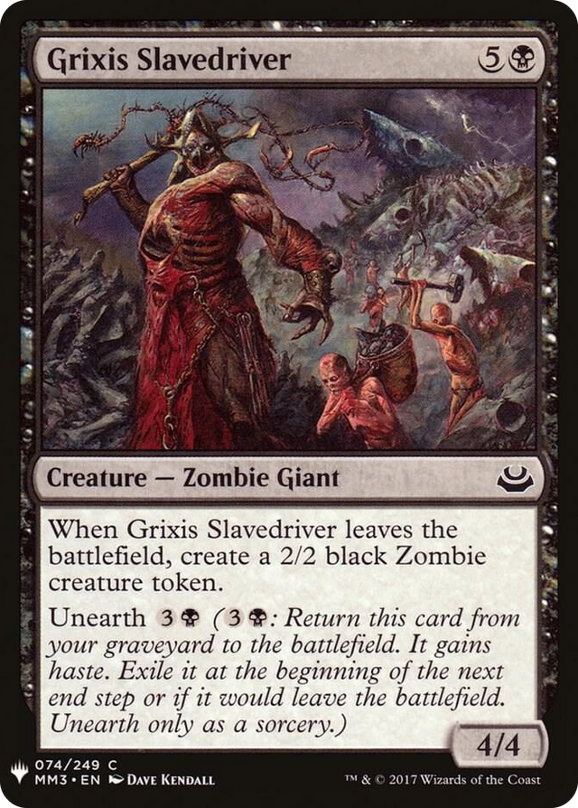 0074 Grixis Slavedriver C The List Reprints