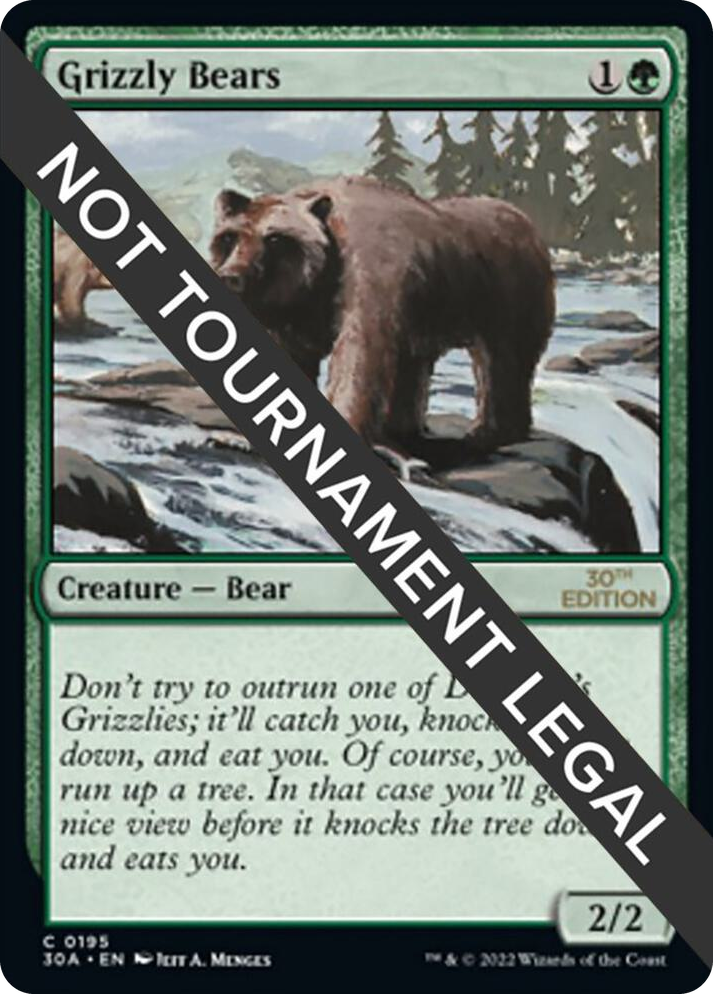 0195 Grizzly Bears C 30th Anniversary Edition