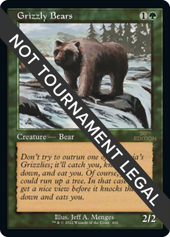 0492 Grizzly Bears (Retro Frame) C 30th Anniversary Edition