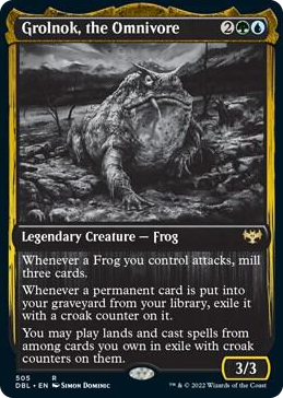 Grolnok, the Omnivore #505 R - Innistrad: Double Feature Pokemon card