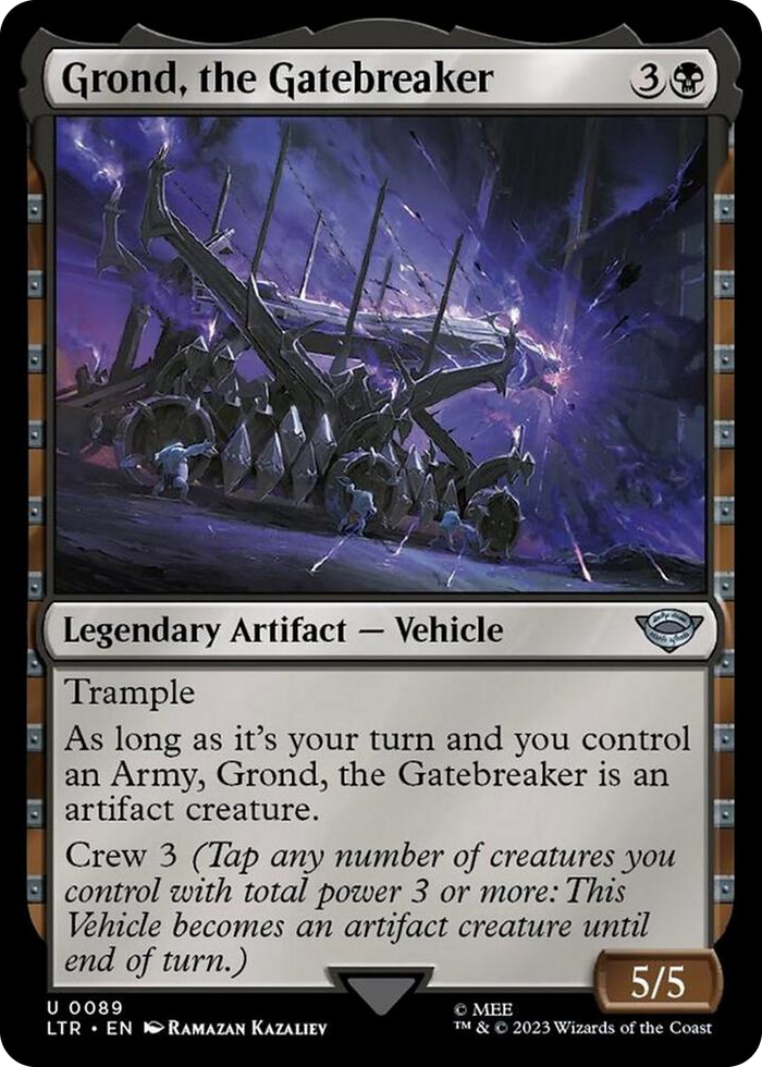 Grond, the Gatebreaker #89 U - Universes Beyond: The Lord of the Rings: Tales of Middle-earth Pokemon card