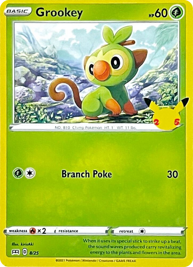 0008 Grookey Promo McDonald's 25th Anniversary Promos