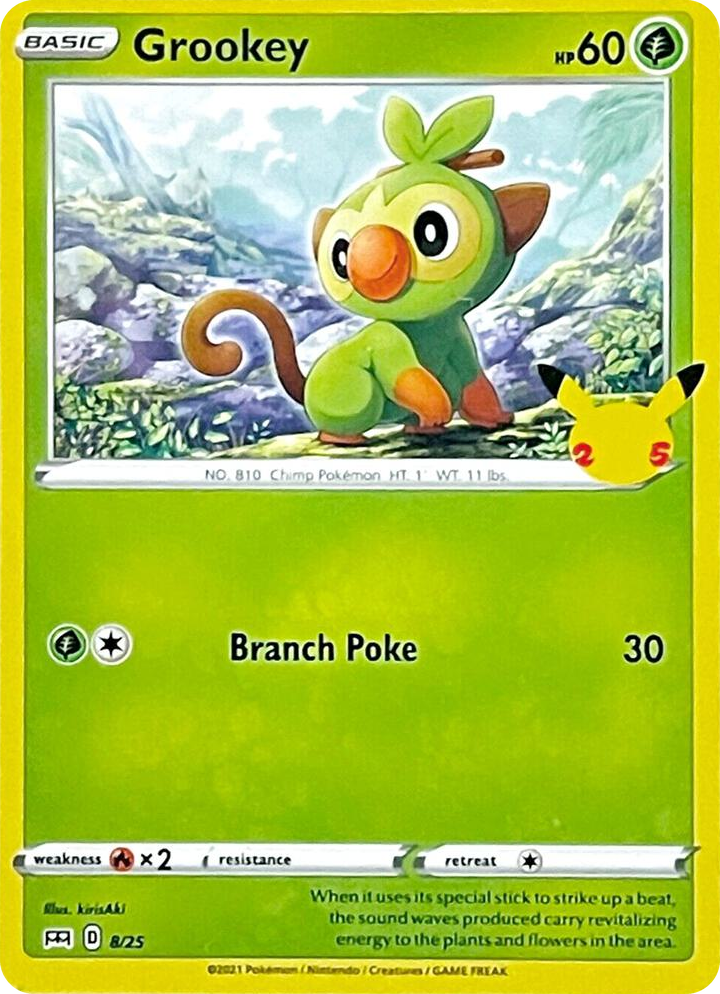 0008 Grookey Promo McDonald's 25th Anniversary Promos