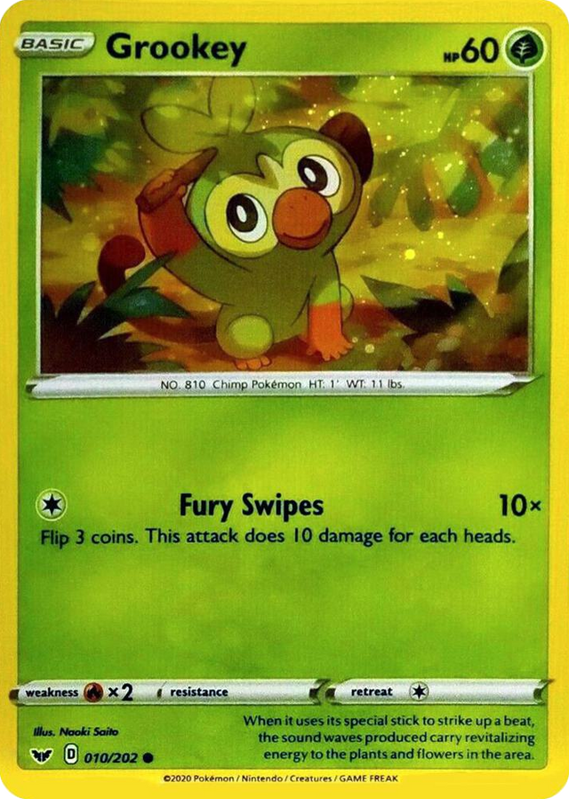 0010 Grookey - 010/202 (Cosmos Holo) Promo Blister Exclusives