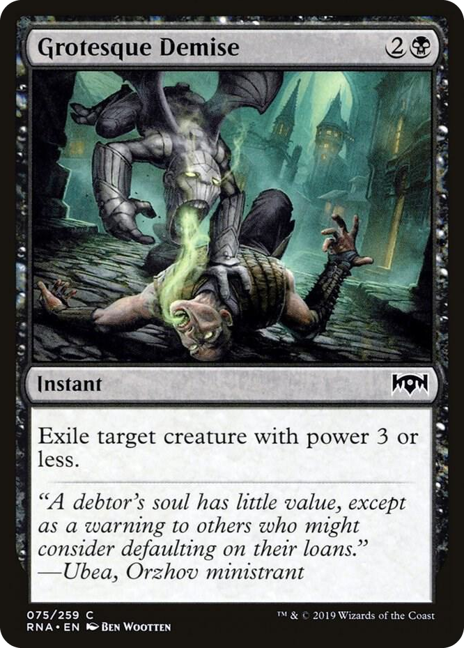0075 Grotesque Demise C Ravnica Allegiance