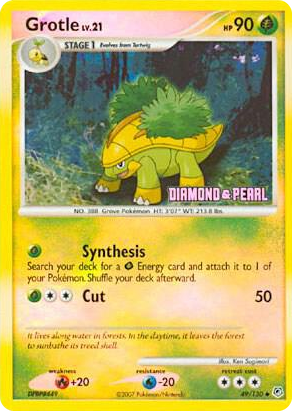 0049 Grotle - 49/130 [Diamond & Pearl] Promo Burger King Promos