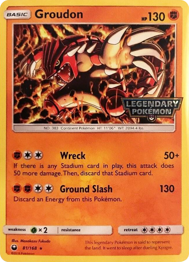 0081 Groudon - 81/168 (Cosmos Holo) (Gamestop Promo) Promo Miscellaneous Cards & Products