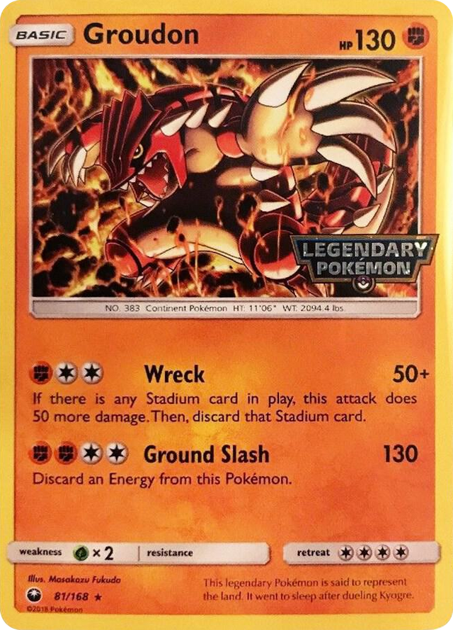 0081 Groudon - 81/168 (Cosmos Holo) (Gamestop Promo) Promo Miscellaneous Cards & Products