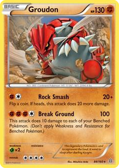 0084 Groudon - 84/160 (XY Primal Clash) Holo Rare Deck Exclusives