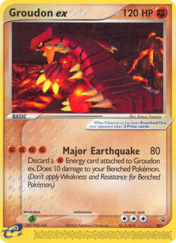 0002 Groudon ex - 002 (Nintendo Power Magazine) Promo Nintendo Promos