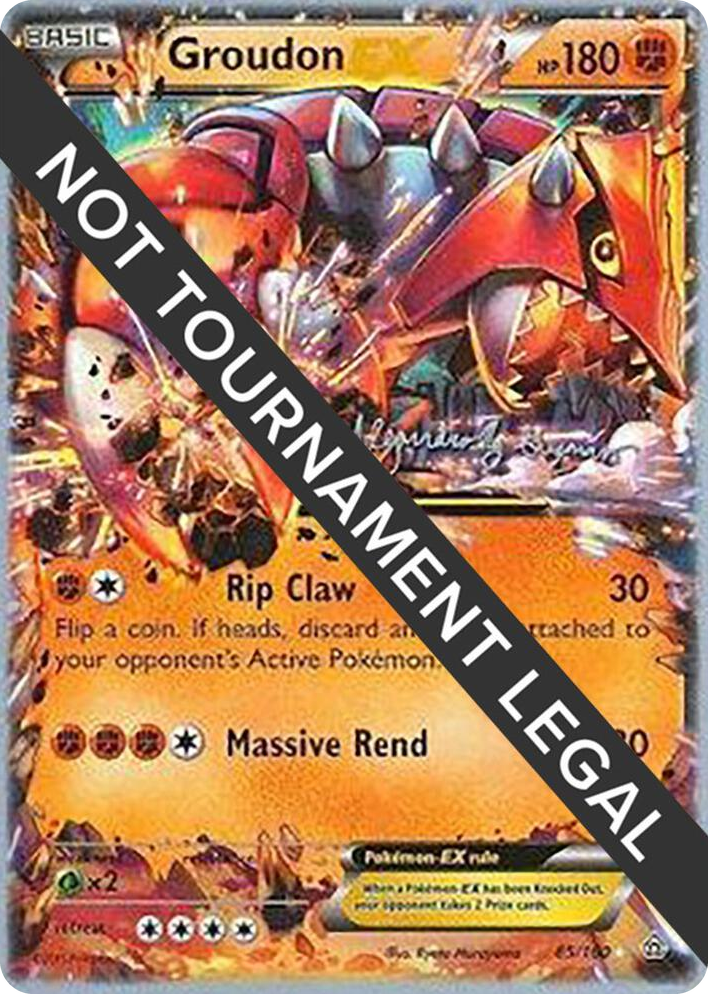 0085 Groudon EX - 2015 (Alejandro Ng-Guzman) Ultra Rare World Championship Decks