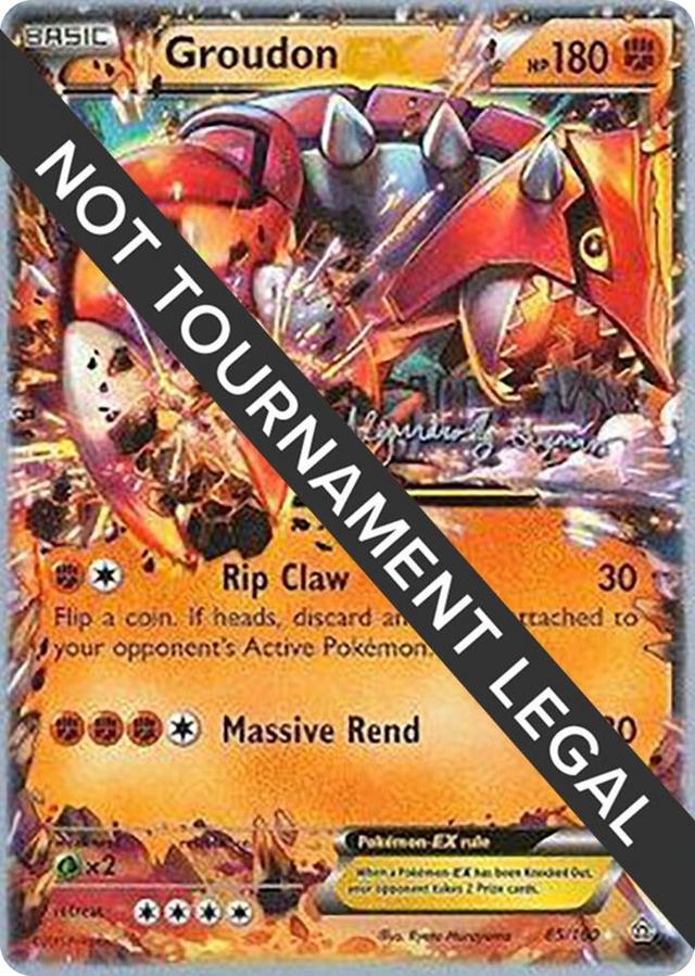 0085 Groudon EX - 2015 (Alejandro Ng-Guzman) Ultra Rare World Championship Decks