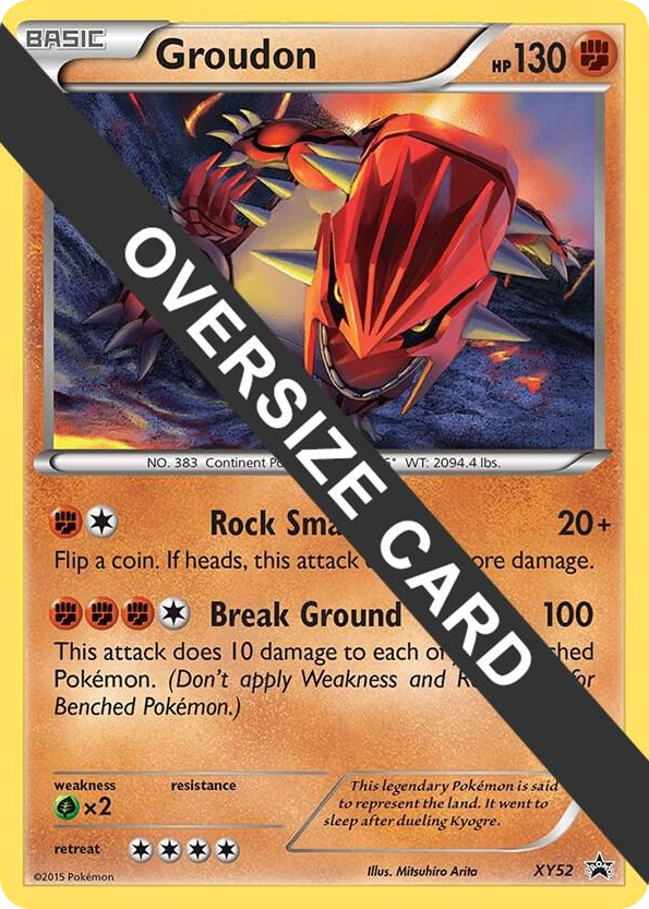 XY052 Groudon - XY52 (XY Black Star Promo) Promo Jumbo Cards